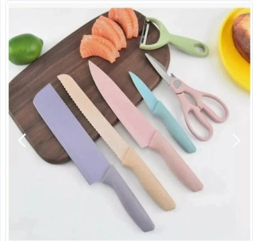 Juego Set De Cuchillos Elegante Para Coc